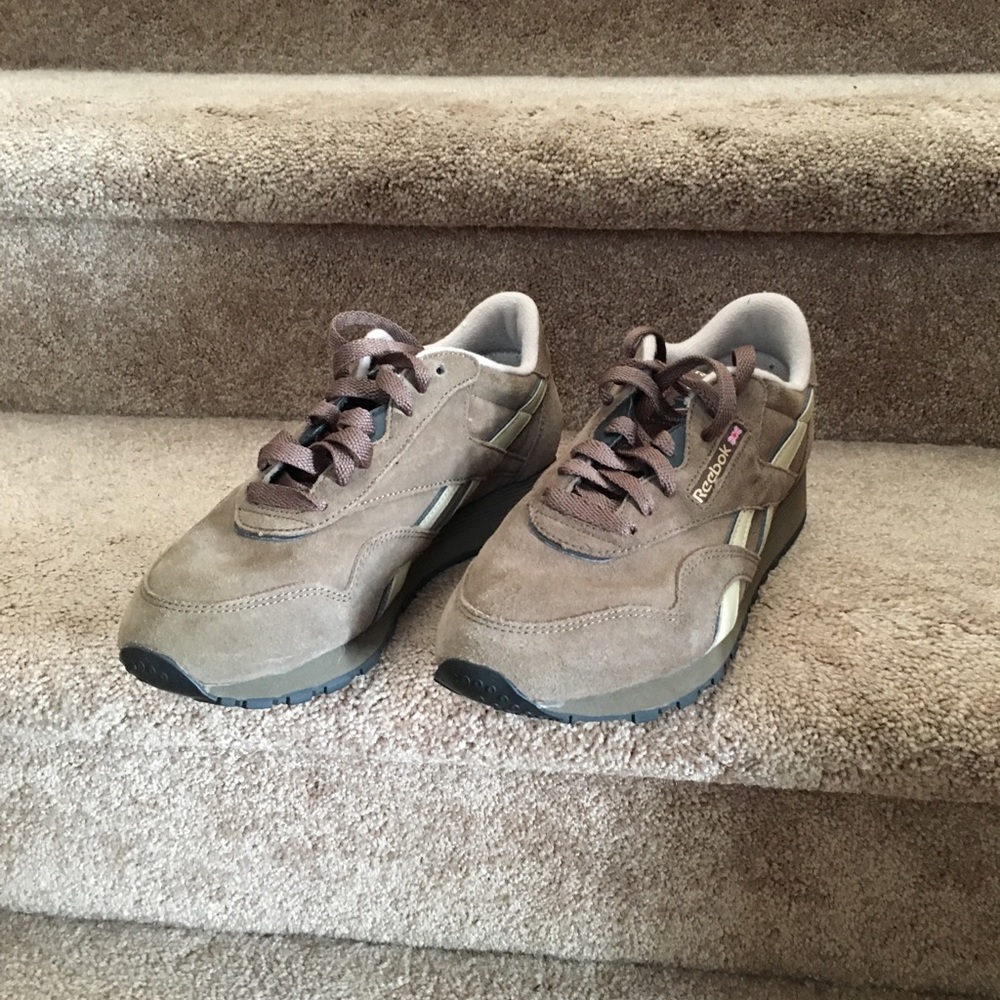 Brand new classic brown and tan Reeboks